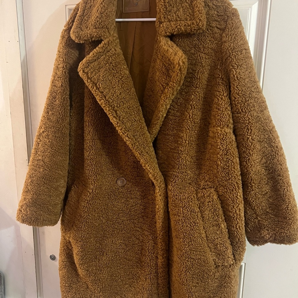 BearPaw Women's Brown Teddy Jacket